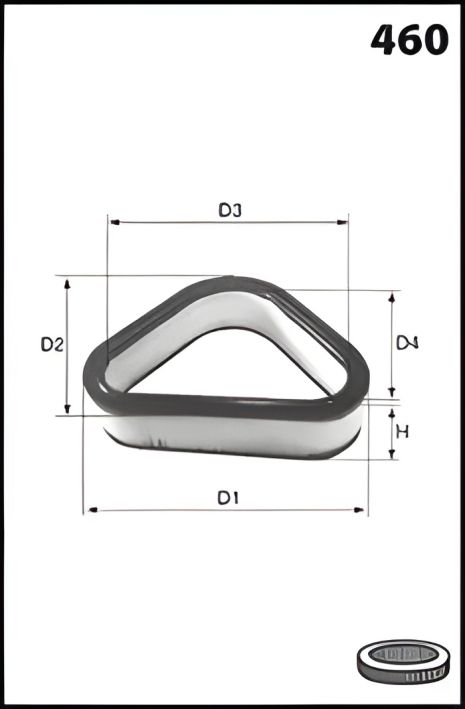 Воздушный фильтр для ROVER 200, MECAFILTER (EL3543)