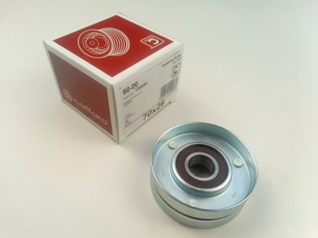 Натяжной ролик ремня генератора Lacetti, CAFFARO (60-00), маленький размер ф70 мм, металл (96183113/9618493) Натяжной ролик ремня генератора Lacetti, CAFFARO (60-00), маленький размер ф70 мм, металл (96183113/9618493)