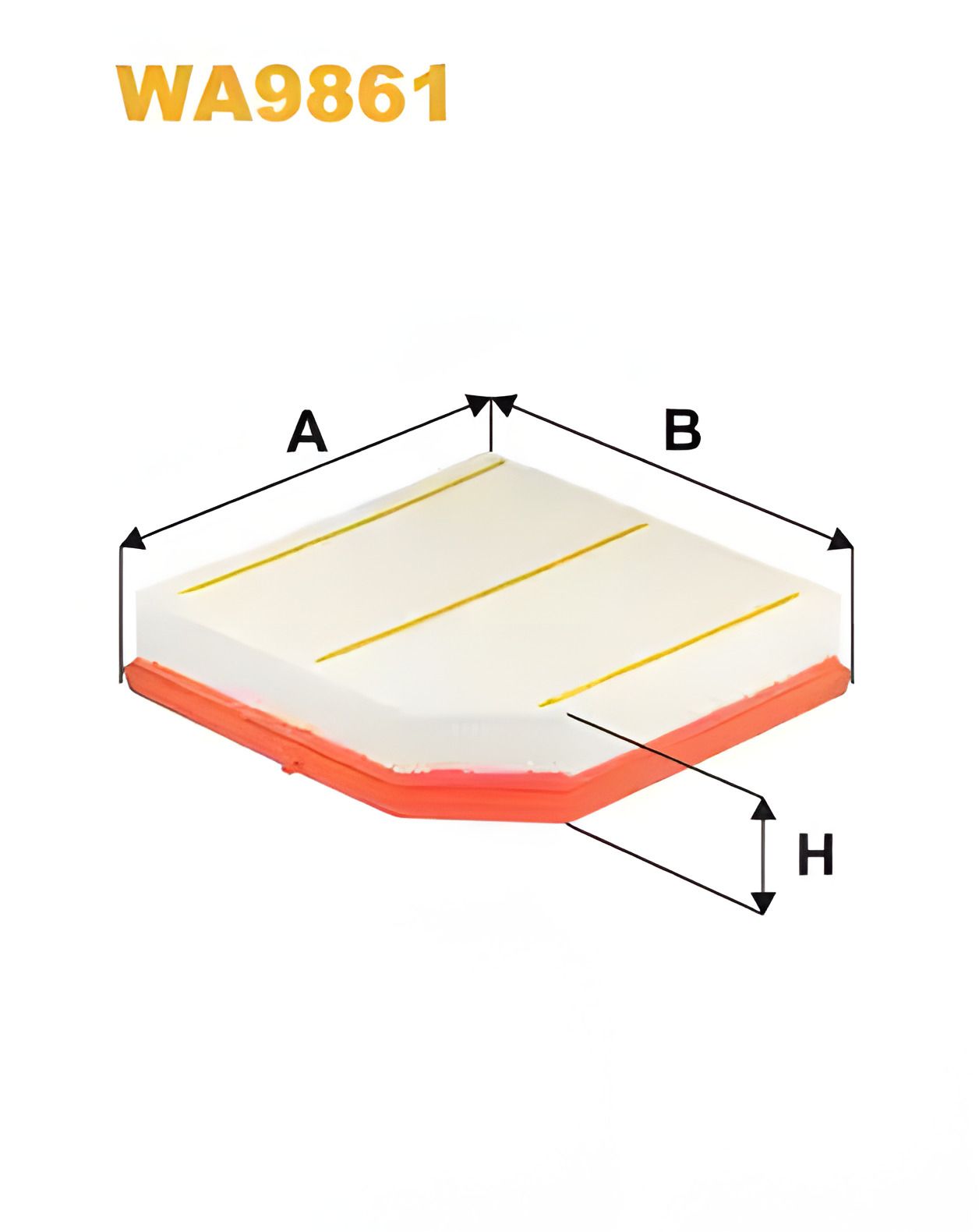 Повітряний фільтр VOLVO XC40, WIXFILTRON (WA9861) Повітряний фільтр VOLVO XC40, WIXFILTRON (WA9861)