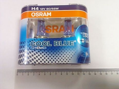 OSRAM H4 12V 60/55-43 Cool Blue Intense (4200 Кельвін) Ксеноновий вигляд (64193 CBI) пар (64193 CBI-H
