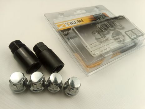 Секретні гайки Walline (412445 H2) М10х1, 25х25, зовніш./конус/закриті