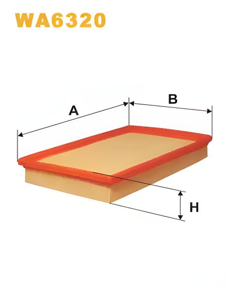 Фільтр SEAT TOLEDO повітряний, WIX FILTERS (WA6320) Фільтр SEAT TOLEDO повітряний, WIX FILTERS (WA6320)