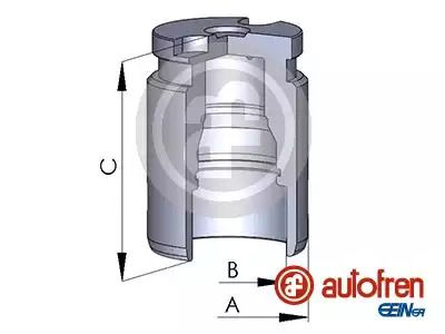Поршень гальмівного супорту KIA Picanto 04- 33,9mm, AUTOFREN (D025545)
