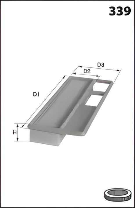 LANCIA MUSA Повітряний фільтр, FIAT IDEA, MECAFILTER (ELP9067)