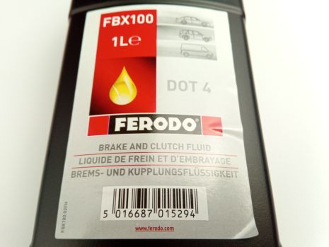 Тормозна рідина FERODO DOT-4 1 л. (FBX100) (83132405977)