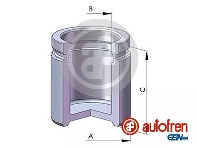 Поршень переднього супорта Audi 100/A4/A6/Astra G/H/J/Corsa C/D/E/Combo/Vectra B/Passat B5 57x55,3, AUTOFREN S Поршень переднього супорта Audi 100/A4/A6/Astra G/H/J/Corsa C/D/E/Combo/Vectra B/Passat B5 57x55,3, AUTOFREN S