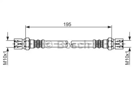 Brake Daewoo Nexia, Opel Kadett Bosch (1987476030)