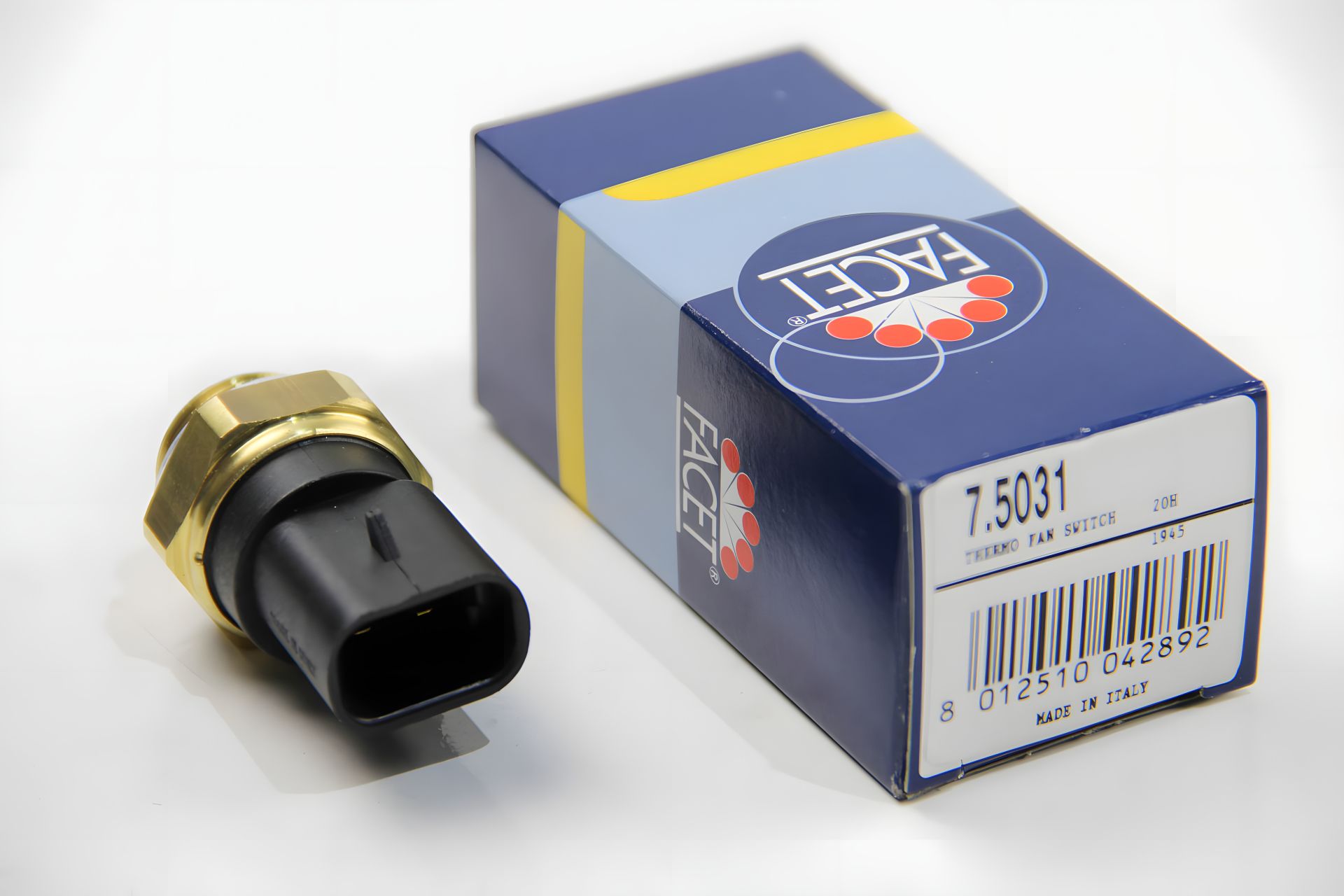 Датчик вмикання вентилятора Fiat Panda/Tempra/Tipo/Uno 0.8-2.8 79-, FACET (75031) Датчик вмикання вентилятора Fiat Panda/Tempra/Tipo/Uno 0.8-2.8 79-, FACET (75031)