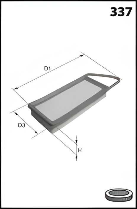 Повітряний фільтр VW POLO, SKODA FABIA, MECAFILTER (ELP3825)