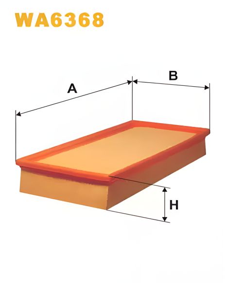Повітряний фільтр VOLVO V40, MITSUBISHI SPACE, WIX FILTERS (WA6368)