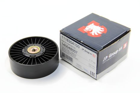 Ролик гладкий 1.9/2.4/2.5TDI/1.6/1.8/2.0 Golf III/IV/Passat B3/B4/T4/Octavia/A6, JP Group (111830410