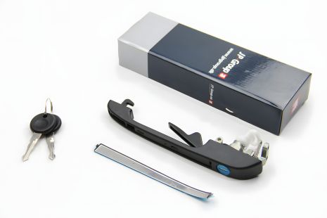 Ручка передньої двері Audi 80/90 -87 Лів. (+вставка замка/ключ), JP Group (1187102270)