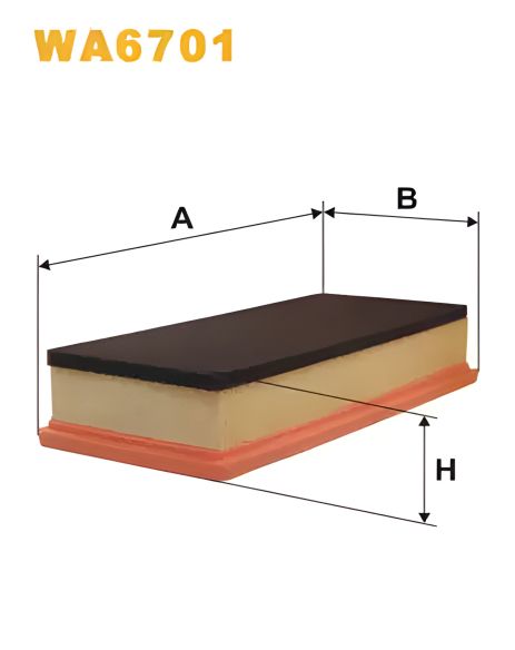 Повітряний фільтр ALFA ROMEO від WIX FILTERS (WA6701)
