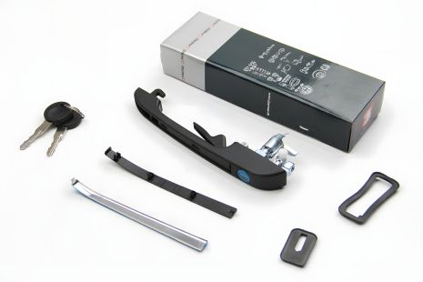 Наружная ручка передней двери Golf 2/Passat B2 Пр. (со вставкой замка), JP Group (1187100580)