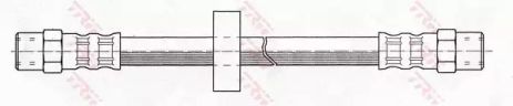 Шланг тормозной AUDI, VW задн. TRW (PHA106)