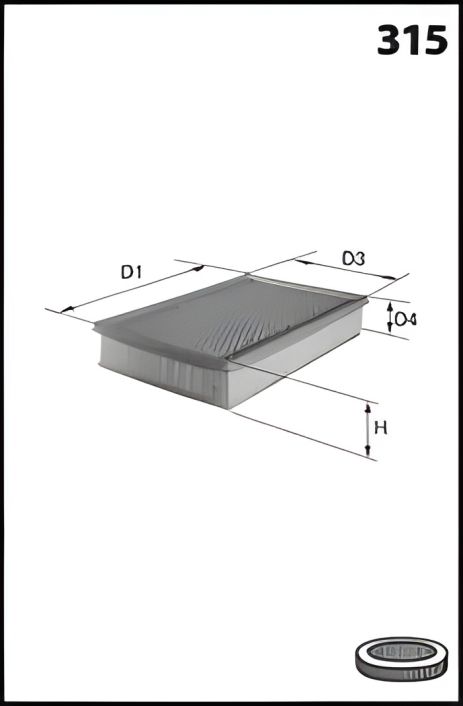 Воздушный фильтр для OPEL ASTRA, MECAFILTER (ELP9203) Воздушный фильтр для OPEL ASTRA, MECAFILTER (ELP9203)