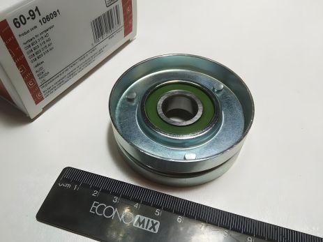 Натяжной ролик ремня генератора VAG, CAFFARO (60-91), метал. (038903315AG)