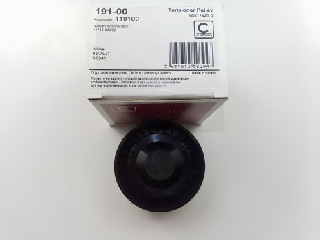 Натяжний ролик генератора CAFFARO для RENAULT 1.5 dCi, пластик (191-00) (8200608550)