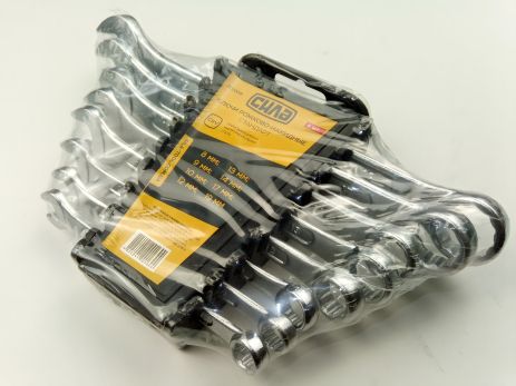 Ключи (набор) СИЛА (201038) 8 шт. 8-19 в пластике/Cтандарт/рожково-накидные