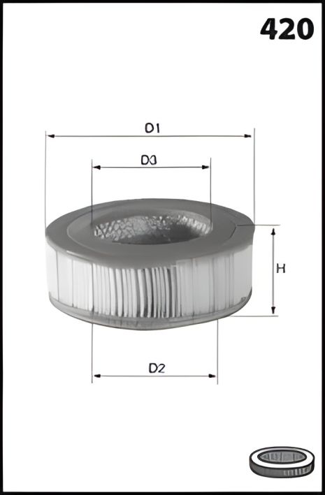 Повітряний Фільтр DAIHATSU CHARMANT, TOYOTA STARLET, MECAFILTER (EL3351) Повітряний Фільтр DAIHATSU CHARMANT, TOYOTA STARLET, MECAFILTER (EL3351)