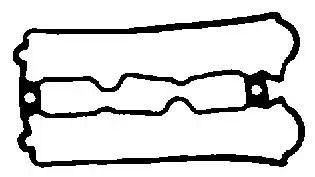 Прокладка клапанної кришки гумова, opel vectra b 2,5 95-03 BGA (RC0318)