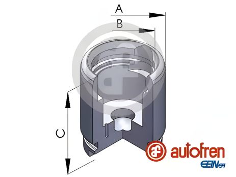 Поршень заднього супорта PEUGEOT 206/306/XSARA (32x38,6мм) 93-05, AUTOFREN (D025257) Поршень заднього супорта PEUGEOT 206/306/XSARA (32x38,6мм) 93-05, AUTOFREN (D025257)