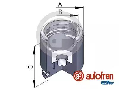 Поршень заднього супорта PEUGEOT 206/306/XSARA (32x38,6мм) 93-05, AUTOFREN (D025257) Поршень заднього супорта PEUGEOT 206/306/XSARA (32x38,6мм) 93-05, AUTOFREN (D025257)