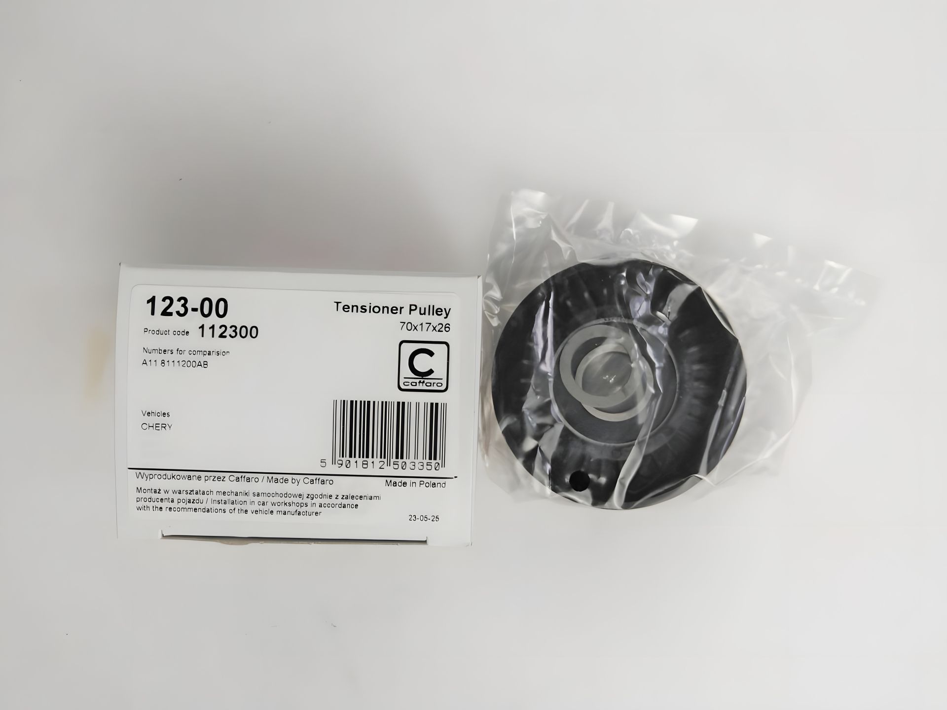 Натяжной ролик генератора для Amulet, CAFFARO (123-00) пластик. (A11-8111200AB) Натяжной ролик генератора для Amulet, CAFFARO (123-00) пластик. (A11-8111200AB)