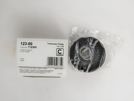 Натяжний ролик ременя генератора Amulet, CAFFARO (123-00) пласт. (A11-8111200AB)
