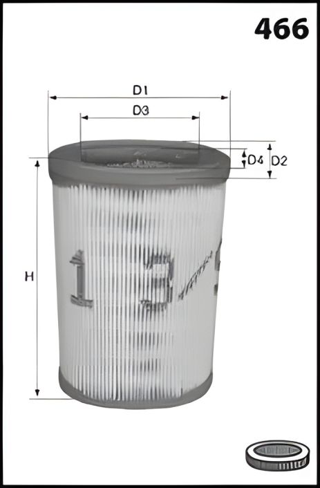 Повітряний фільтр CITROËN XSARA, PEUGEOT 306, MECAFILTER (EL3641)