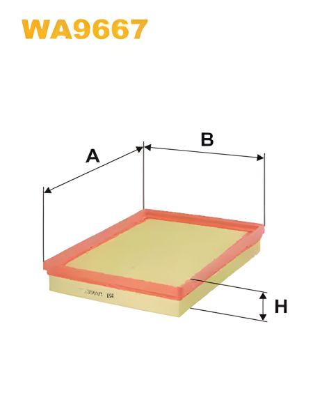 Повітряний фільтр KIA MAGENTIS, WIX FILTERS (WA9667) Повітряний фільтр KIA MAGENTIS, WIX FILTERS (WA9667)