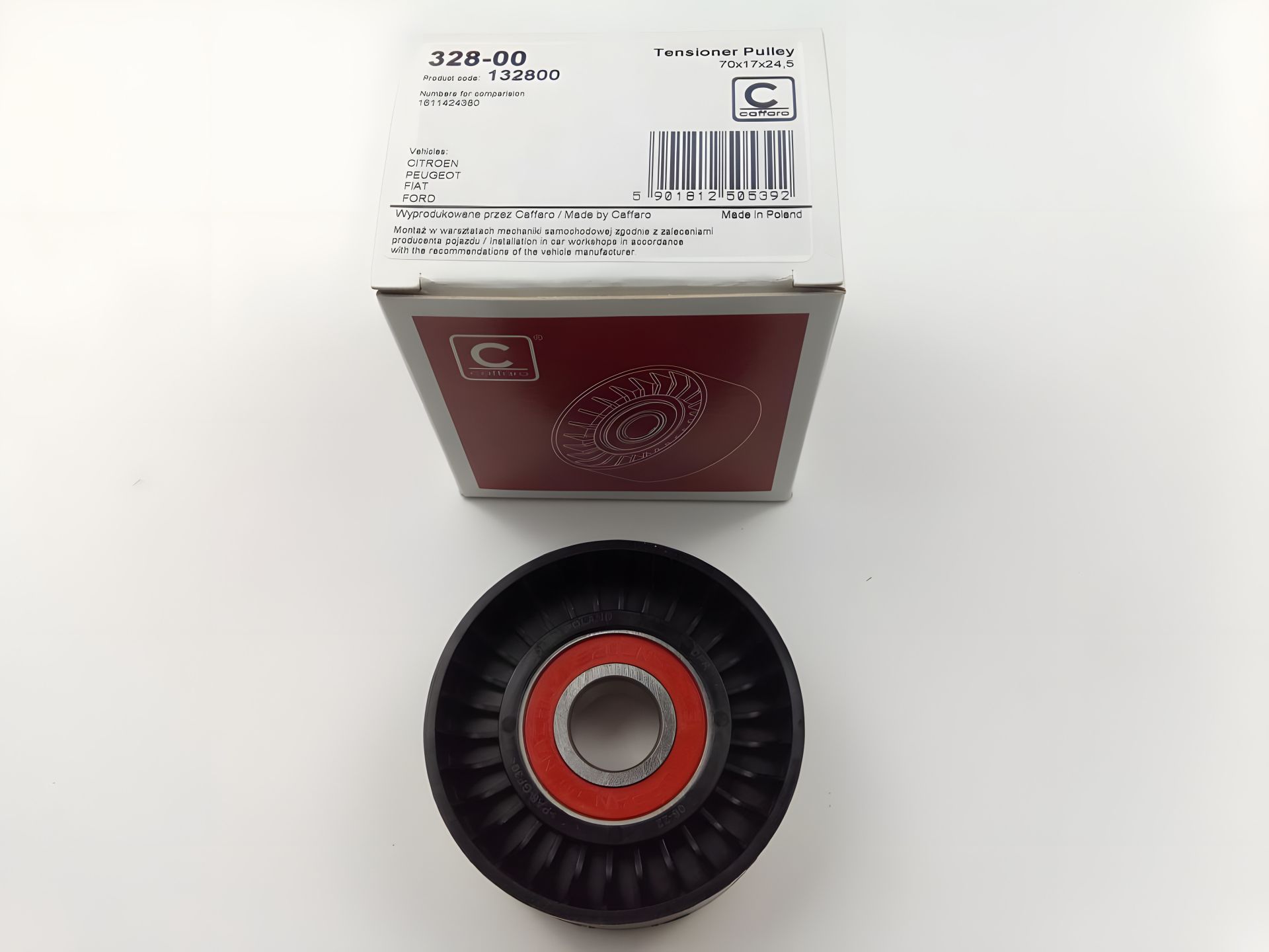 Натяжний ролик генератора ременя PEUGEOT/CITROEN, CAFFARO (328-00) (1611424380) Натяжний ролик генератора ременя PEUGEOT/CITROEN, CAFFARO (328-00) (1611424380)