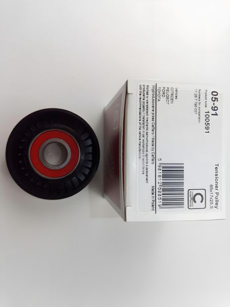 Натяжной ролик генераторного ремня PEUGEOT/CITROEN, CAFFARO (05-91) пласт. (5751.F9)