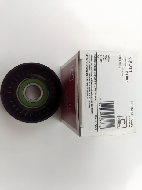 Натяжной ролик ремня генератора VAG TDI, CAFFARO (16-91) пластик (03G903315)