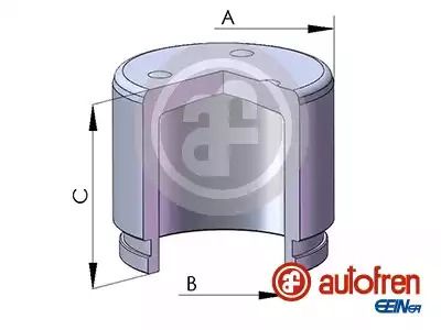 Поршень переднего суппорта CIVIC/PICANTO/i10 (51х44,15мм) 79-, AUTOFREN (D02572)