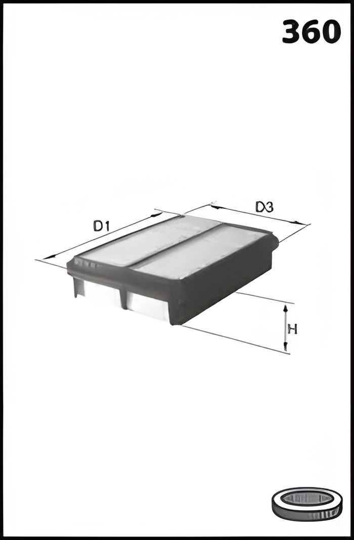 Повітряний фільтр для SUZUKI VITARA від MECAFILTER (ELP3760) Повітряний фільтр для SUZUKI VITARA від MECAFILTER (ELP3760)