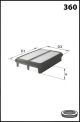 Повітряний фільтр DAEWOO LEGANZA, MECAFILTER (ELP3828) Повітряний фільтр DAEWOO LEGANZA, MECAFILTER (ELP3828)