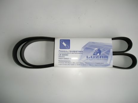 Лузар LB 03063 Ремінь генератора струмковий ГАЗЕЛЬ (з ГУР), 6РК1413