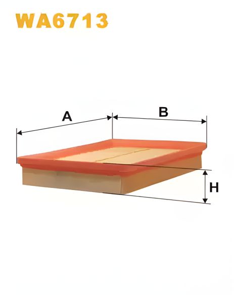 Повітряний фільтр KIA MAGENTIS, HYUNDAI SONATA, WIX FILTERS (WA6713)