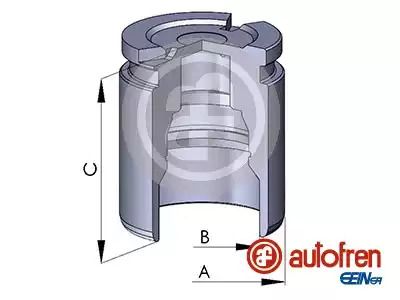 Поршень заднього супорта A6/Passat (42,8x51 мм) 94-05, автофрен (D025126)