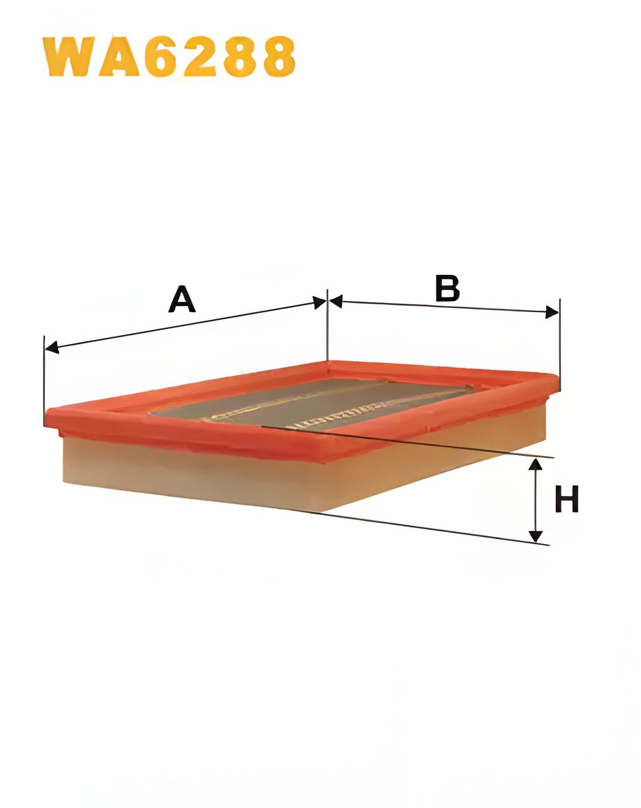 Фільтр повітряний для MAZDA 626, WIX FILTERS (WA6288) Фільтр повітряний для MAZDA 626, WIX FILTERS (WA6288)