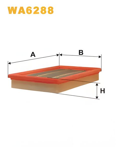 Фільтр повітряний для MAZDA 626, WIX FILTERS (WA6288) Фільтр повітряний для MAZDA 626, WIX FILTERS (WA6288)