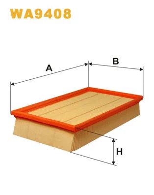 Фільтр повітряний VOLVO V50, FORD FOCUS, WIX FILTERS (WA9408)