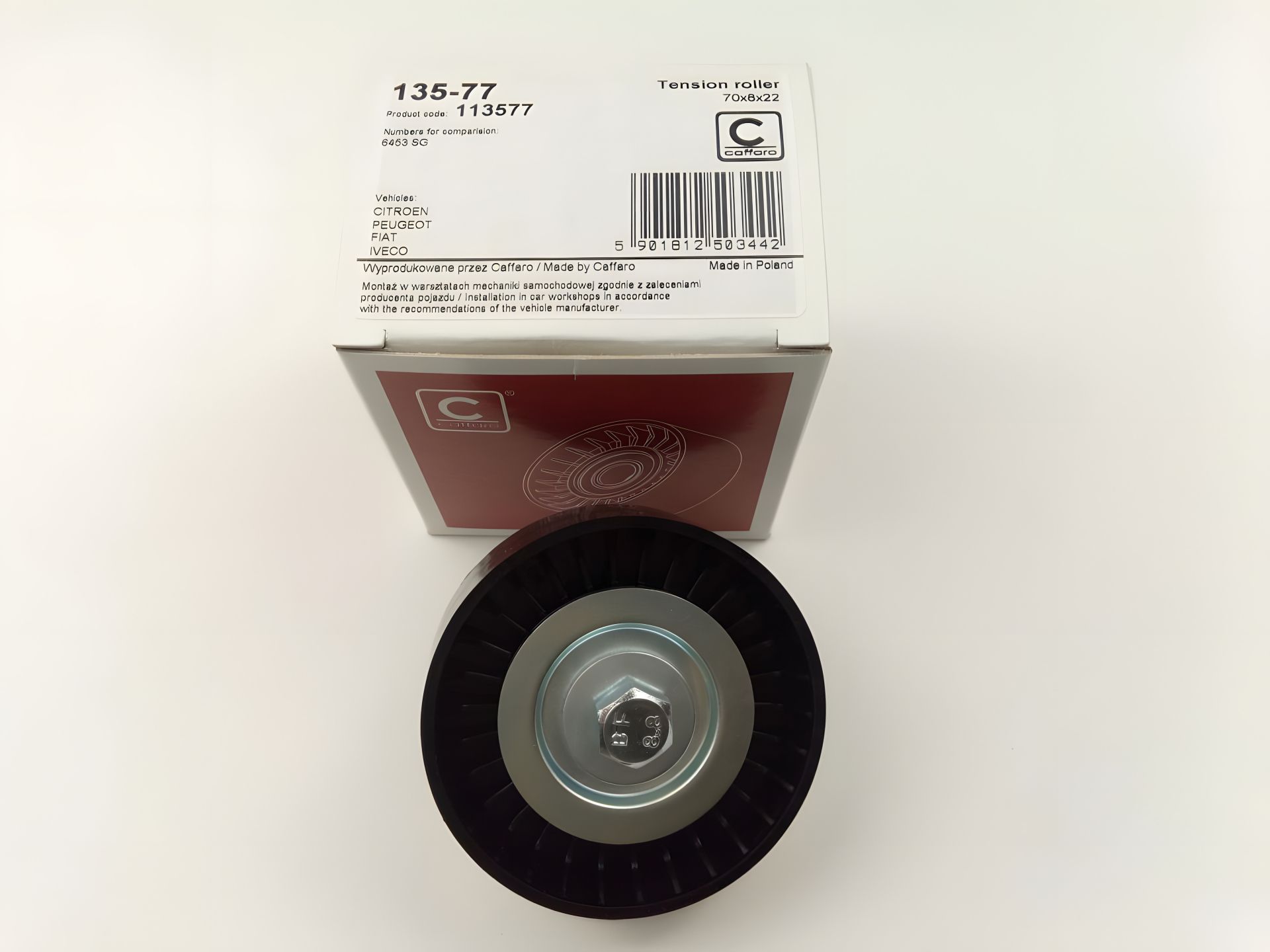 Ролик ремня генератора паразитный PEUGEOT/CITROEN, CAFFARO (135-77) (6453.SG) Ролик ремня генератора паразитный PEUGEOT/CITROEN, CAFFARO (135-77) (6453.SG)