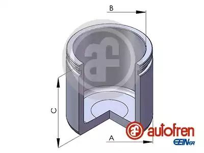 Поршень переднего суппорта Citroen / Fiat / Peugeot / Corsa D / Scenic, Kangoo, Megane, AUTOFREN (D02565)