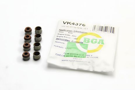 Клапана сальник Caddy II/Kangoo/Jumpy 1.0-2.0 HDI/DCI/JTD 95- (комплект 8шт), BGA (VK4376)