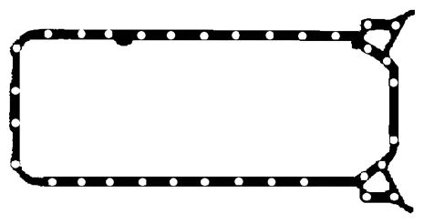 Прокладка картера піддону арамідна, MERCEDES BENZ BGA (OP2374)