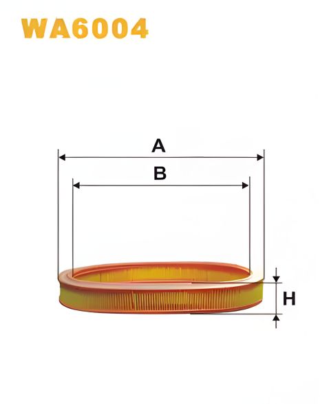 Фільтр повітряний для FORD ESCORT, WIX FILTERS (WA6004)