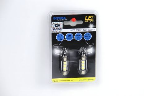 Автомобильная лампа SV8,5 LED 12V 3XSMD 5050, 12X36, двойная полярность, CANBUS, 2шт, BOSMA (3741) Автомобильная лампа SV8,5 LED 12V 3XSMD 5050, 12X36, двойная полярность, CANBUS, 2шт, BOSMA (3741)