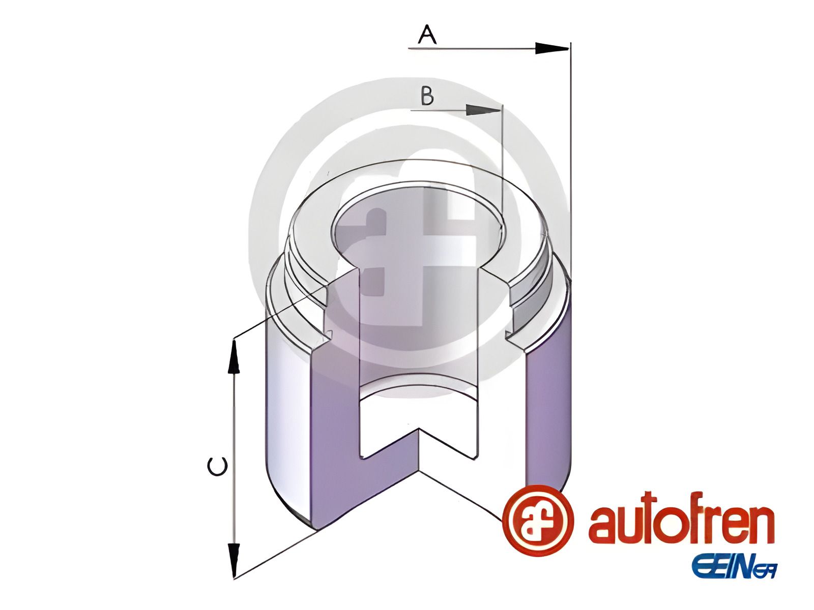 Поршень переднього супорта для MB W203/211/220/W163/BMW 7 E38 44x33, AUTOFREN (D025486) Поршень переднього супорта для MB W203/211/220/W163/BMW 7 E38 44x33, AUTOFREN (D025486)